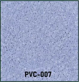 Próbka PVC-007 wykładziny PVC 2 mm w lawendowo-błękitnym odcieniu z drobnymi białymi wtrąceniami