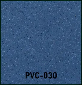 Próbka PVC-030 wykładziny PVC w ciemnym granacie z drobnymi białymi wtrąceniami, ujęcie z góry
